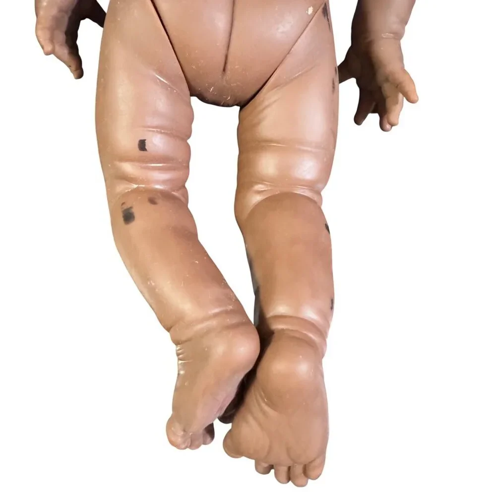 The Doll Factory Europe 15" Realistic African Baby Doll With Detailed Features & - Picture 8 of 9